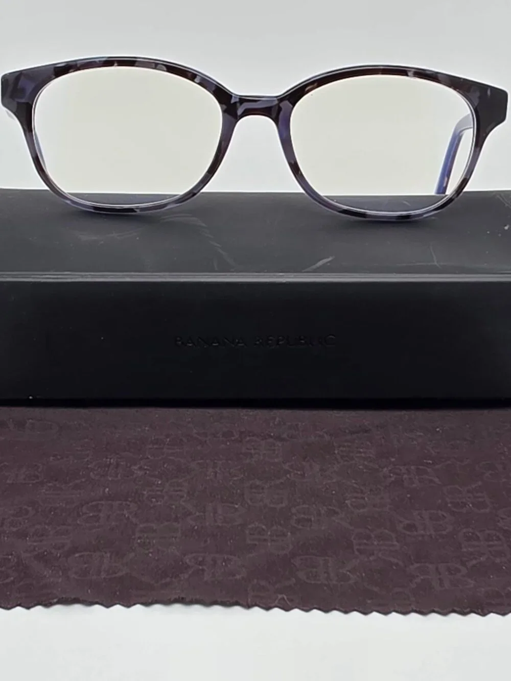 Banana Republic Kyna JBW Blue Havana Eyeglasses Frame w/ Flexhinge and Case 51mm